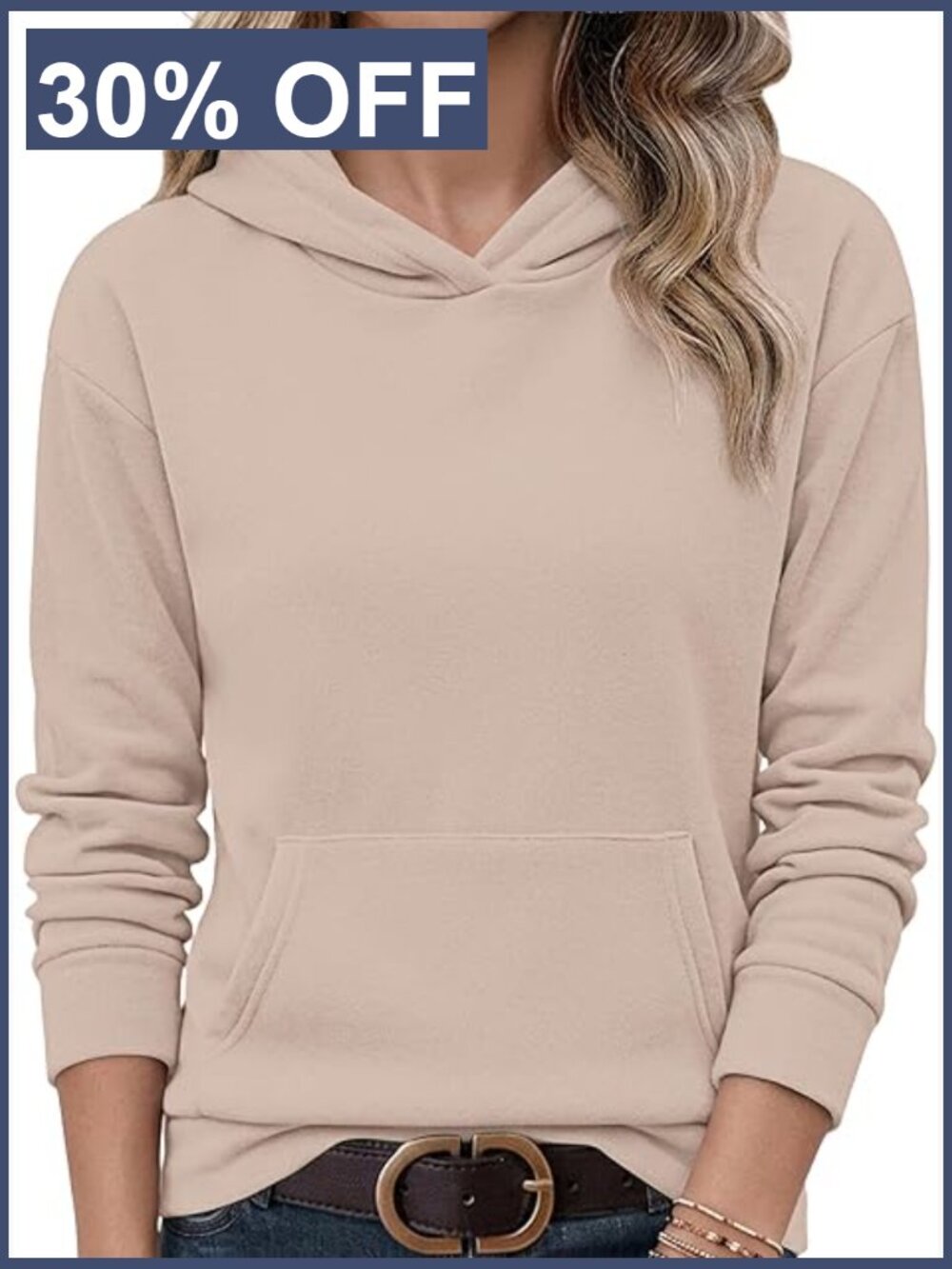 Womens Crewneck Hoodie Pullover Sweatshirt with Pockets Long Sleeve